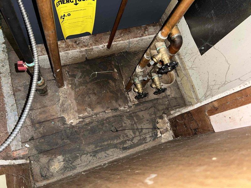 Responded to service call for 4-year-old boiler with ignition failure. Upon arrival, accessed control box and circulator pump assembly in utility room to diagnose no-heat condition. Inspected electrical connections, wiring harnesses, and safety controls within the heating system. Examined expansion tank, pressure gauge readings, and circulation pump operation. Tested ignition sequence and verified proper valve operation throughout the copper piping system. Troubleshot control board connections and safety interlocks to identify cause of ignition malfunction.