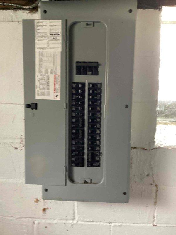 Completed estimate for replacement of 22-year-old natural gas furnace located in basement. Current Bryant furnace is operational but at end of service life. Assessed existing electrical panel, ductwork connections, and humidifier system; recommended retaining existing Aprilaire humidifier unit and integrating with new furnace installation.