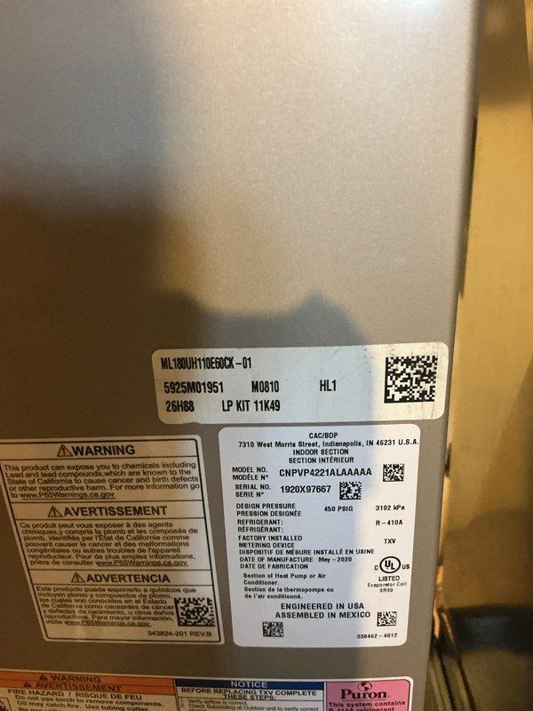 Installed 110,000 BTU furnace (model ML180UH1X050CX-01) with humidifier and reconnected all electrical connections at breaker panel. Mechanical and electrical permits were requested and obtained for the complete furnace installation, ensuring all work meets code requirements.