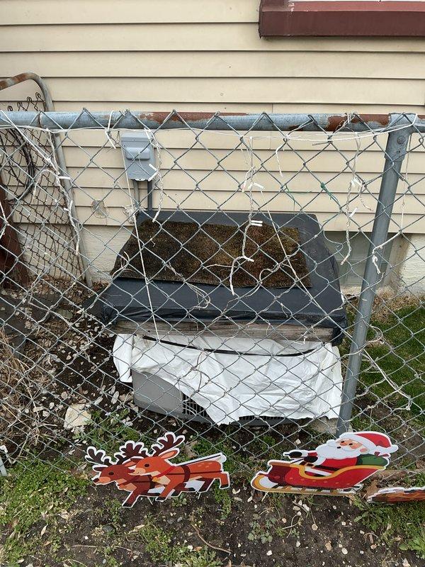 Provided estimate for replacement of 24-year-old furnace and air conditioning system with coil located in basement. Current equipment is operational but nearing end of service life. Documented existing installation and exterior electrical service for proper sizing and installation planning of new HVAC system.