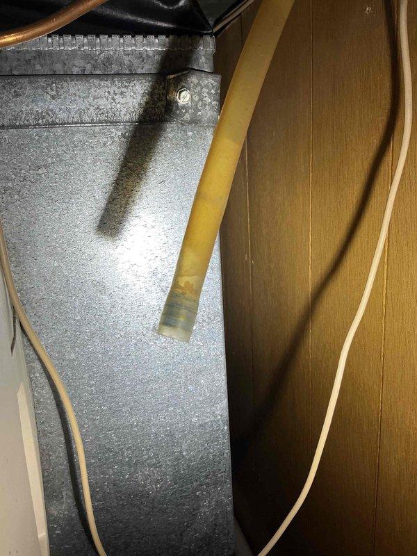 Responded to no-heat call and diagnosed failed condensate pump causing furnace safety lockout in basement installation. Replaced malfunctioning condensate pump in confined space between wall, requiring careful maneuvering to access unit. Cleared condensate line, tested pump operation, verified proper drainage flow, and restored furnace to normal heating operation with all safety controls functioning properly.