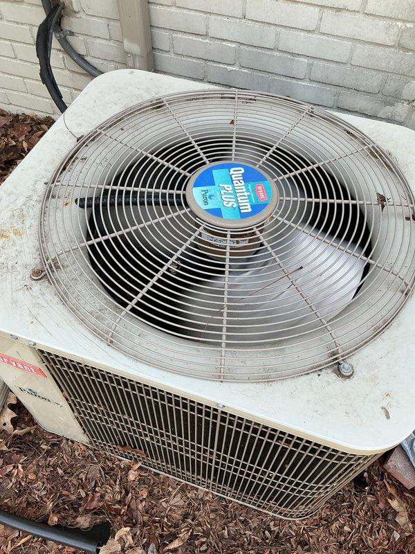 Completed comprehensive NSP furnace and air conditioning system inspection on residential property with multiple HVAC units over 10 years old. Performed thorough examination of basement-located furnace, inspecting internal components including control module, wiring connections, and mechanical assembly. Verified proper operation of control board with all wire connections intact, including red, white, green, and blue control wiring. Assessed exterior air conditioning condenser unit, examining fan motor operation, condenser coil condition, and electrical connections. Noted outdoor unit showing normal age-related wear with accumulated debris around base. Cleared leaves and organic material from perimeter of condenser to ensure proper airflow. Confirmed both heating and cooling systems operational with no immediate safety concerns identified.