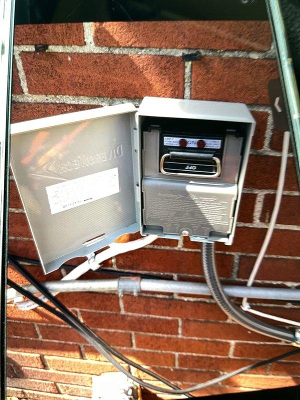 Performed system start-up and commissioning of newly installed air conditioning system with basement evaporator coil and outdoor condensing unit. Verified proper electrical connections at exterior disconnect box, confirmed refrigerant line connections, and tested unit operation to ensure system functionality. All components operating within manufacturer specifications upon completion of start-up procedures.