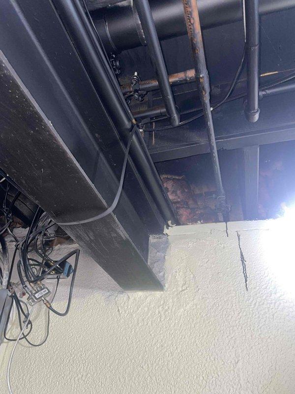 Provided comprehensive estimate for replacement of 20+ year old air conditioning unit currently located outside the residence. Assessed existing system configuration including natural gas furnace integration, evaluated basement mechanical room infrastructure with exposed ductwork and copper piping, and documented current equipment placement and accessibility for future AC replacement installation.