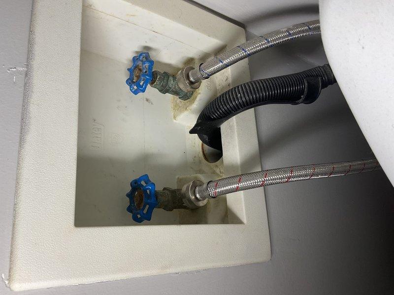 Responded to emergency call for sump pump failure that resulted in basement flooding over the weekend. Upon arrival, assessed the utility area and identified failed sump pump system as the source of water intrusion. Removed and replaced malfunctioning sump pump unit with new reliable model, ensuring proper discharge line configuration and check valve installation to prevent backflow. Tested system operation through multiple cycles to verify proper float switch function and adequate pumping capacity.

Conducted comprehensive whole-home plumbing inspection as requested. Examined all accessible water supply lines, shut-off valves, and drain systems throughout the property. Inspected basement plumbing infrastructure including exposed PVC piping and supply line connections. Identified water staining and discoloration around valve connection points in utility cabinet, indicating previous minor leaks or moisture accumulation. Evaluated condition of braided stainless steel flexible supply line