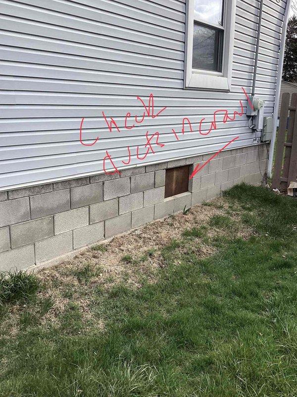 Completed on-site assessment for furnace and air conditioner replacement estimate on 23-year-old HVAC system. Inspected existing equipment including furnace unit in basement utility area with associated ductwork and external AC condenser unit. Documented current system configuration, ductwork routing through basement joists, and exterior condenser location to provide comprehensive replacement options for both heating and cooling units that have reached end of serviceable life.