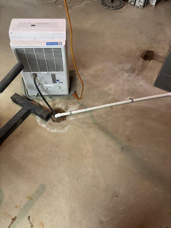 Completed full HVAC system installation including 110,000 BTU furnace with humidifier and 5-ton air conditioning unit with rear discharge configuration. Installed new thermostat, base pan, and 600 CFM ventilation, performed refrigerant line flush, and reconnected electrical components. Obtained mechanical permit, remeasured supply air distribution, verified AHRI certification match (215585783), and confirmed system qualifies for utility rebate program.