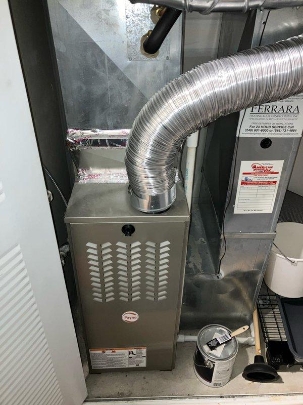 Conducted on-site evaluation for air conditioning system replacement due to age of existing equipment. Assessed current HVAC configuration including indoor Carrier furnace unit with air handler and outdoor Lennox condensing unit. Documented existing system specifications, ductwork connections, electrical requirements, and installation space constraints to provide accurate replacement equipment recommendations and installation scope.