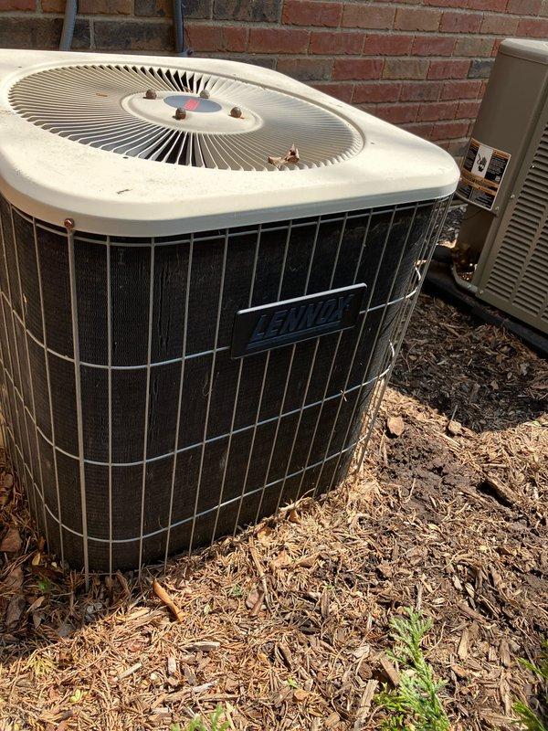 Conducted on-site evaluation for air conditioning system replacement due to age of existing equipment. Assessed current HVAC configuration including indoor Carrier furnace unit with air handler and outdoor Lennox condensing unit. Documented existing system specifications, ductwork connections, electrical requirements, and installation space constraints to provide accurate replacement equipment recommendations and installation scope.