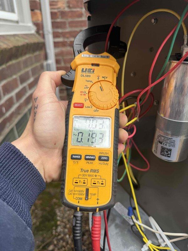 Performed initial system start-up and operational verification on newly installed air conditioning unit. Conducted comprehensive electrical diagnostics using clamp meter to verify proper amperage draw and voltage readings across system components, including capacitor and compressor circuits. All measurements confirmed within manufacturer specifications, unit operating efficiently with no deficiencies noted upon completion of start-up procedure.