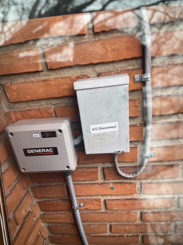 Completed AC system start-up and gold-level inspection on recently installed garage coil unit from October 2025 installation. Performed comprehensive system verification including electrical connections at outdoor disconnect and Generac transfer switch integration, confirmed proper control board operation and wiring integrity, and documented all components functioning within manufacturer specifications.