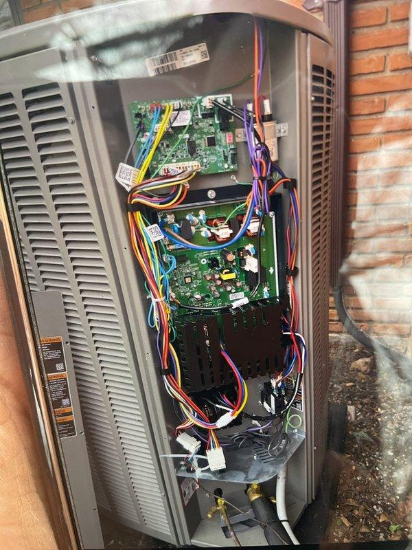 Completed AC system start-up and gold-level inspection on recently installed garage coil unit from October 2025 installation. Performed comprehensive system verification including electrical connections at outdoor disconnect and Generac transfer switch integration, confirmed proper control board operation and wiring integrity, and documented all components functioning within manufacturer specifications.