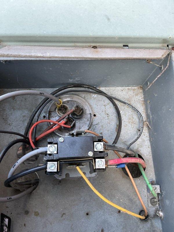 Performed comprehensive tune-up on 6-year-old outdoor air conditioning unit. Inspected and tested contactor, electrical connections, and compressor operation. Cleaned condenser coil of accumulated dust, debris, and lint buildup. Verified refrigerant line connections and insulation integrity. Tested all electrical components including contactor terminals with multiple wire connections. Confirmed proper system operation and airflow. Unit operating within normal parameters following service.