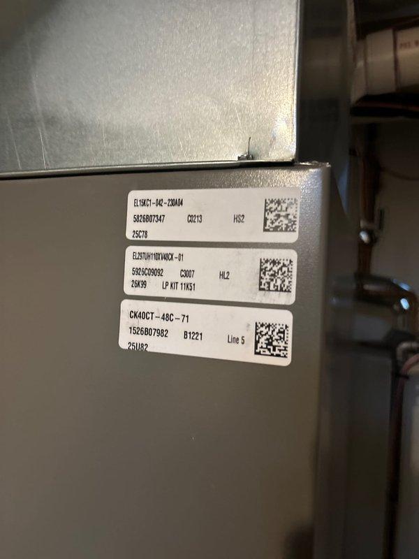 Completed full HVAC system installation including a 110,000 BTU furnace and 3.5 ton air conditioning unit with right-side configuration. Installation included humidifier integration, liner installation, system reconnection, and digital thermostat programming, with mechanical permit obtained and DTE rebate documentation processed under AHRI certificate 215665987.