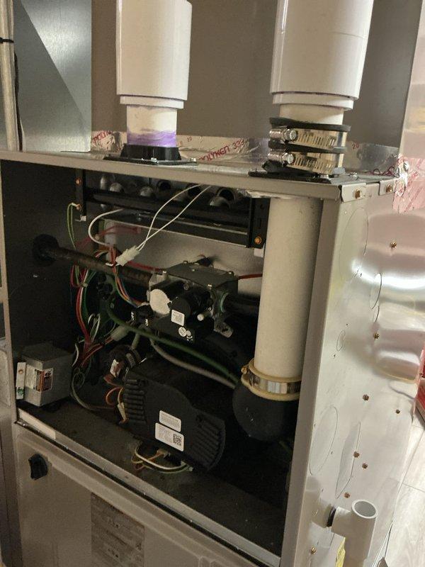 Completed comprehensive Gold maintenance inspection on 5-year-old Carrier air conditioning system with basement-located air handler and evaporator coil. Performed thorough evaluation of outdoor condensing unit including inspection of compressor operation, refrigerant lines, electrical connections, and overall system performance. Inspected indoor air handler components, ductwork connections, and coil condition. All equipment found operating within normal parameters with no immediate service needs identified. System demonstrated proper cooling function and satisfactory performance during inspection.