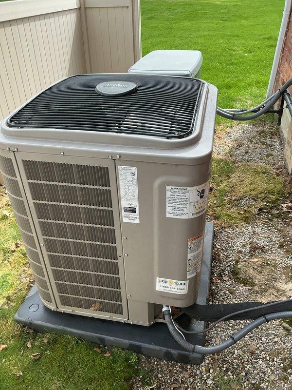 Completed comprehensive Gold maintenance inspection on 5-year-old Carrier air conditioning system with basement-located air handler and evaporator coil. Performed thorough evaluation of outdoor condensing unit including inspection of compressor operation, refrigerant lines, electrical connections, and overall system performance. Inspected indoor air handler components, ductwork connections, and coil condition. All equipment found operating within normal parameters with no immediate service needs identified. System demonstrated proper cooling function and satisfactory performance during inspection.