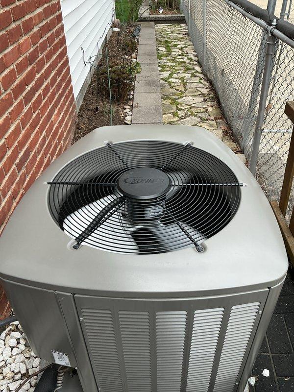 Performed comprehensive tune-up on residential HVAC system including 3-year-old outdoor condensing unit and 12-year-old gas furnace located in basement. Inspected condensing unit positioned in side yard on concrete pad, verified proper airflow through top-mounted fan assembly and side louvers, checked electrical connections and refrigerant levels. Accessed furnace interior components, inspected blower motor assembly, examined gas valve connections and burner assembly, verified all electrical wiring and control board connections secure, tested safety switches and capacitors. All systems operating within normal parameters with no issues identified during routine maintenance inspection.
