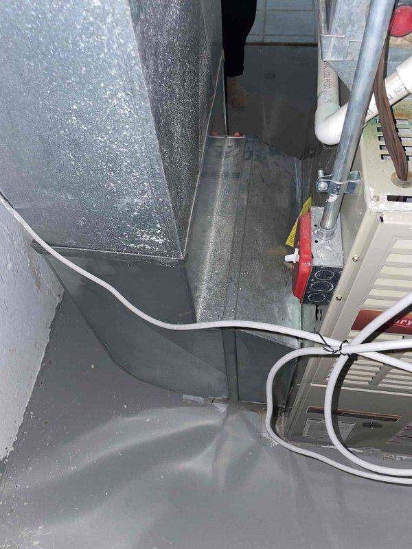 Conducted estimate for complete HVAC system replacement in basement location. Evaluated 25-year-old non-operational natural gas furnace and air conditioning unit for replacement recommendations. Assessed existing ductwork configuration, electrical connections, and installation requirements for new equipment.