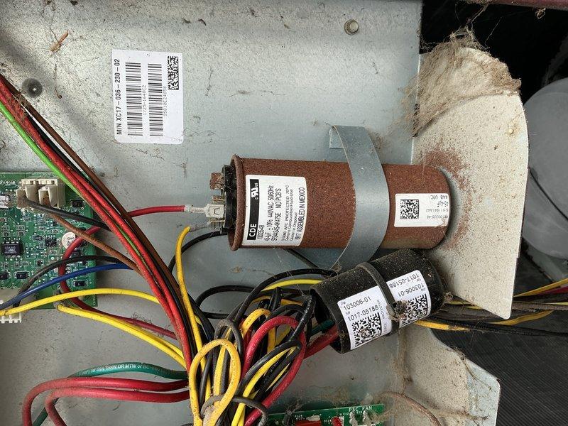 Completed comprehensive tune-up on 15-year-old air conditioning system with air handler located in basement. Performed thorough inspection of blower motor assembly, control boards, capacitors, and all electrical connections; cleaned accumulated dust and debris from equipment housing and components. All systems tested and verified operational with proper voltage readings and airflow; unit running within manufacturer specifications at time of service completion.