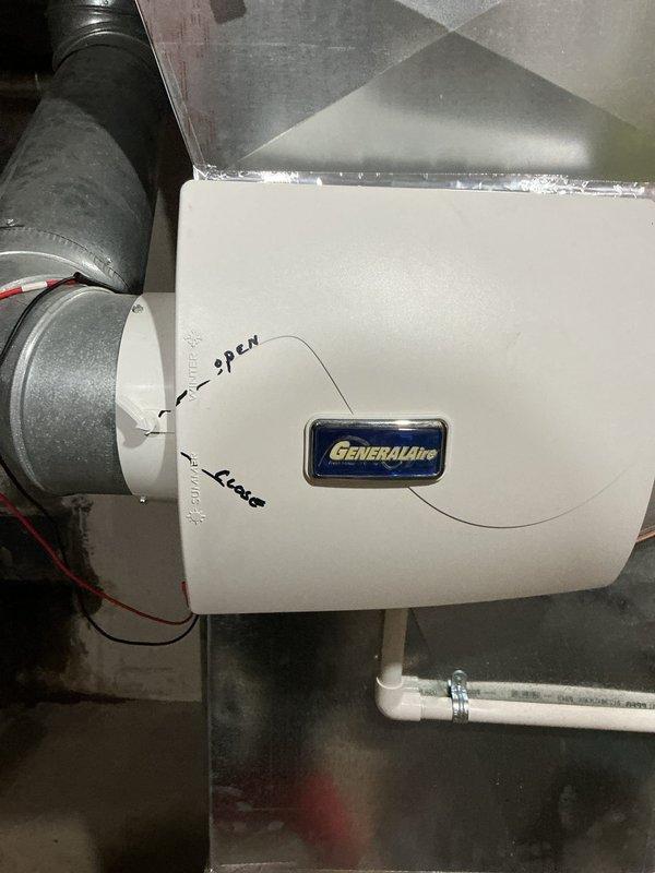 Completed comprehensive cooling maintenance tune-up on 3-year-old Lennox HVAC system, including inspection of evaporator coil, condensate management, and GeneralAire humidifier integration. All components operating within manufacturer specifications with proper refrigerant levels and airflow confirmed. System showed normal condensation patterns and all safety controls tested satisfactorily.