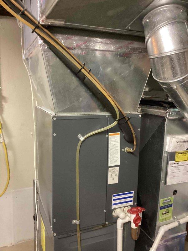 Responded to service call for air conditioning system not starting and short cycling after approximately 20 seconds of operation. Performed diagnostic inspection on Daikin split system installed in 2017, with condenser unit located at rear of residence. Testing revealed compressor shorted to ground, rendering outdoor unit inoperable. Discussed replacement options with homeowner, who requested estimate for condenser-only replacement while acknowledging potential compatibility considerations with existing indoor air handler. Documented system conditions and captured photographic evidence of outdoor condenser unit and indoor air handling equipment for estimate preparation purposes.