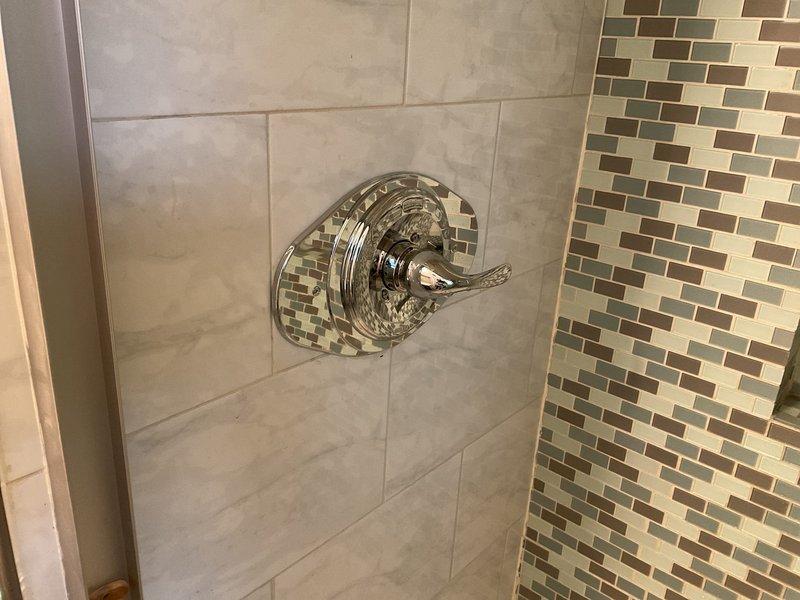 Coordinated with municipal water shutdown to perform comprehensive plumbing system upgrade. Replaced outdated galvanized piping with PEX re-pipe installation throughout the residence, secured to ceiling joists with proper mounting clamps in basement area. Rebuilt water meter assembly to code specifications. Replaced shower valve and trim assembly, installing new chrome control fixture with decorative escutcheon plate that coordinates with existing tile work in the shower enclosure. Installed new frost-free hose bib exterior fixture. All connections pressure tested and verified for proper operation before restoring water service.