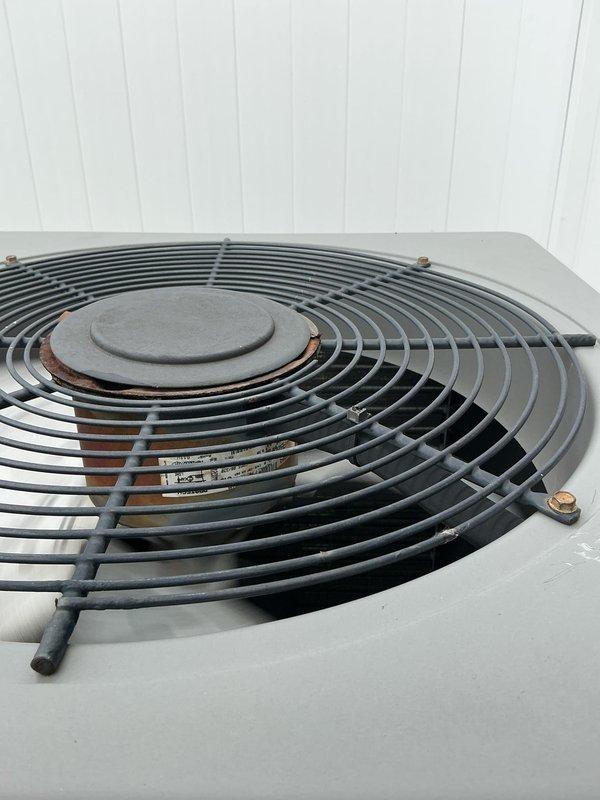 Completed comprehensive tune-up on residential gas furnace and air conditioning system. Performed full system inspection with access panel removed, verifying gas valve operation, burner ignition sequence, and flame characteristics showing proper blue combustion. Inspected blower motor assembly, electrical connections, and all safety controls for proper operation. Evaluated outdoor condensing unit including fan motor operation, noting surface corrosion on fan grille and motor hub area consistent with normal weathering. Confirmed both heating and cooling systems operational and functioning within manufacturer specifications.