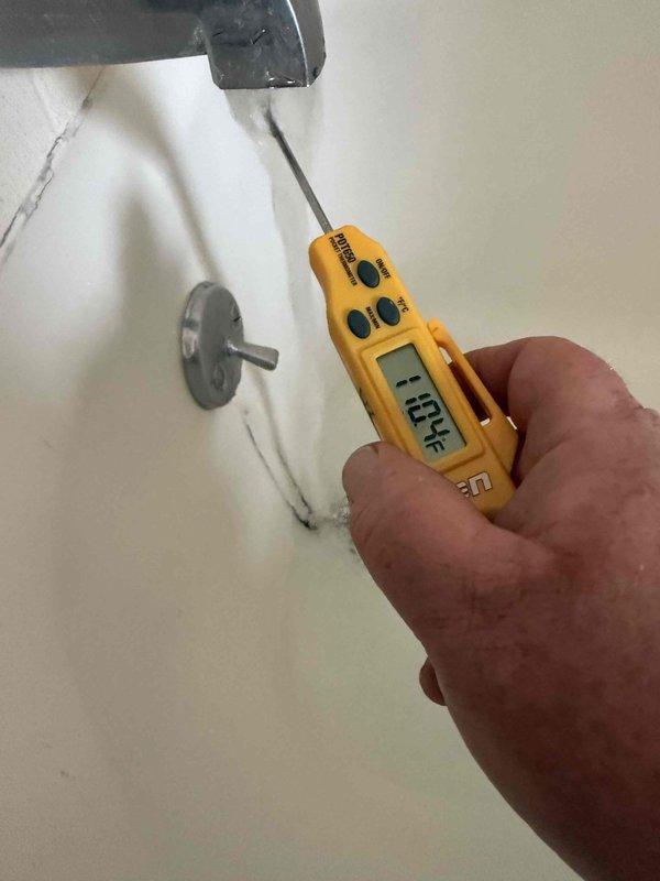 Responded to service call for water heater pilot light outage at property equipped with 6-year-old boiler and tanked water heater located in basement. Performed diagnostic evaluation of both heating systems, measuring supply air temperature at 43.1°F and domestic hot water output at 72°F. Successfully relit pilot light on water heater and verified proper operation of all equipment.