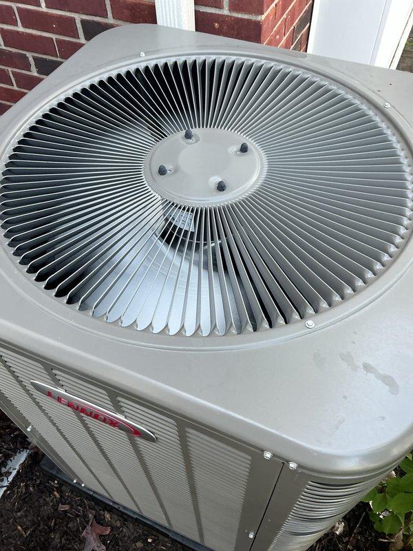 Completed comprehensive tune-up service on a 2-year-old furnace and air conditioning system located in the laundry area. Performed full inspection of furnace internal components including blower motor assembly, gas valve connections, pressure switches, and electrical wiring harnesses; verified all safety controls and burner operation. Inspected outdoor condenser unit including fan motor operation, coil condition, and refrigerant pressures; cleaned condenser coils and confirmed proper airflow through louvers.