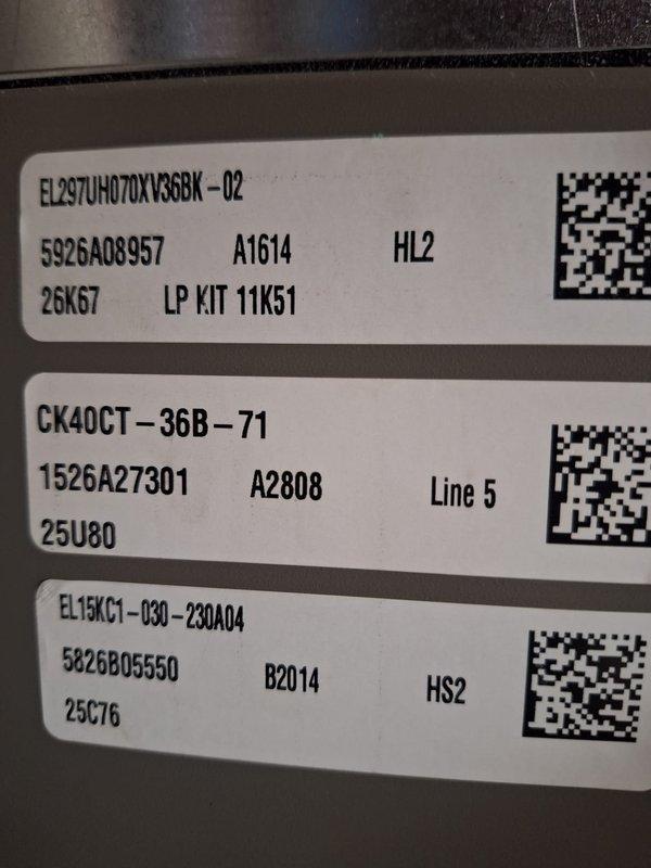 Completed full HVAC system installation including a 70,000 BTU Lennox furnace and 2.5 ton Lennox air conditioning unit with rear discharge configuration. Installed new thermostat, humidifier, and reconnected existing equipment. Obtained mechanical and electrical permits, verified all components operational, and confirmed system qualifies for utility rebate programs with AHRI certificate number 215663885.