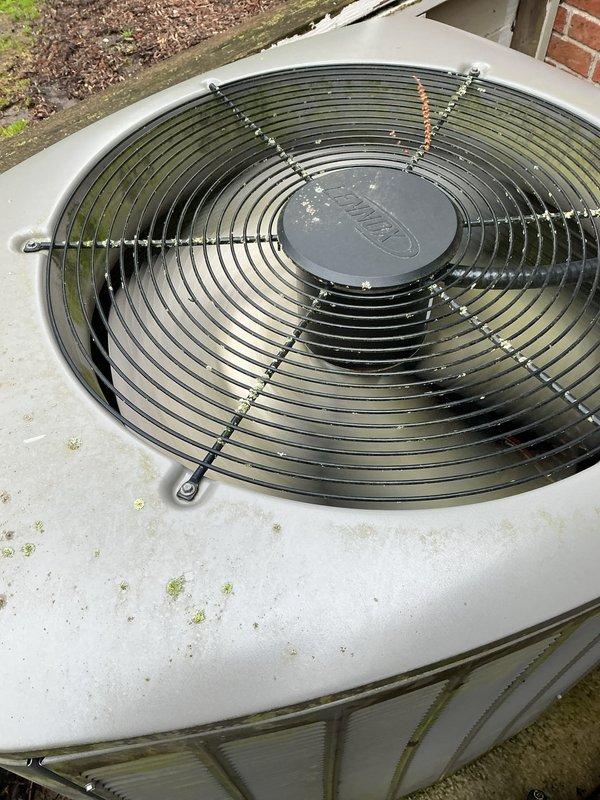 Completed comprehensive Gold AC Inspection and spring maintenance on three residential air conditioning units: one 2-year-old system and two 15-year-old systems. Performed thorough cleaning of condenser coils, inspected fan assemblies and protective grilles, verified proper operation of all electrical connections and service ports, and cleared debris from unit exteriors and surrounding areas. All systems tested and operating within normal parameters following tune-up procedures.