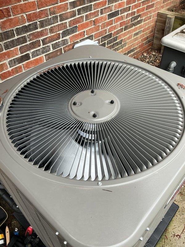 Completed comprehensive Gold AC Inspection and spring maintenance on three residential air conditioning units: one 2-year-old system and two 15-year-old systems. Performed thorough cleaning of condenser coils, inspected fan assemblies and protective grilles, verified proper operation of all electrical connections and service ports, and cleared debris from unit exteriors and surrounding areas. All systems tested and operating within normal parameters following tune-up procedures.