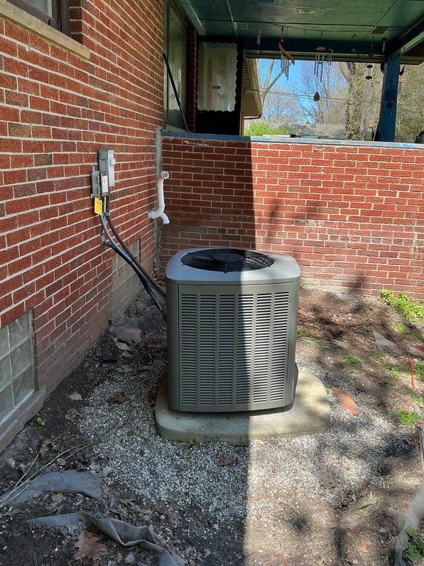 Responded to service call for non-operational air conditioning system on 10+ year old equipment. Conducted comprehensive inspection of outdoor condenser unit and indoor coil assembly located in basement alongside recently installed Lennox furnace. Evaluated electrical connections, refrigerant lines, condensate drainage system, and overall system functionality to determine equipment condition and provided replacement estimate for aging AC system.