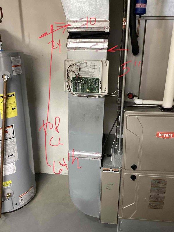 Performed diagnostic evaluation on 16-year-old residential furnace located in basement presenting with system malfunction error at thermostat and no heat condition. Inspection revealed failing inducer motor assembly requiring replacement. Due to advanced age of equipment and repair costs relative to system value, provided comprehensive replacement estimate for new furnace installation. Documented existing HVAC infrastructure including ductwork configuration, electrical connections, and equipment access points to facilitate accurate replacement specifications and installation planning.