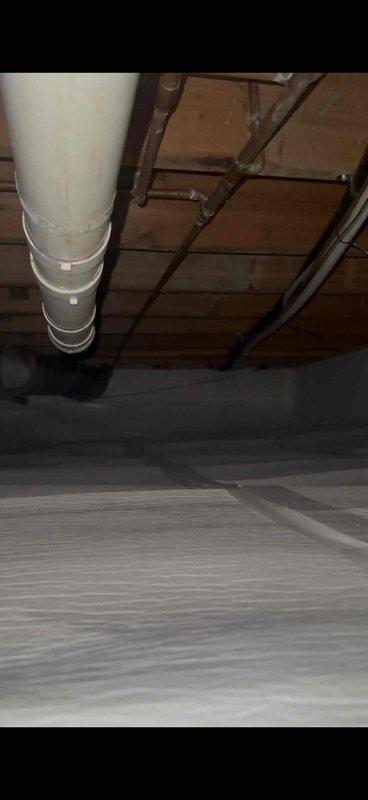 Completed AC system start-up for newly installed basement evaporator coil. Verified proper refrigerant flow through coil, confirmed condensate drain line installation and functionality with PVC drainage system, and tested all electrical connections. System operational with normal temperature differential and airflow confirmed across the coil.