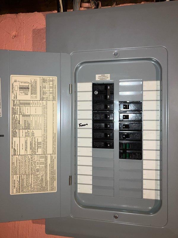 Provided comprehensive estimate for replacement of existing 10+ year old natural gas furnace and air conditioning system located in basement. Evaluated current equipment operation, electrical panel capacity, and existing Goodman thermostat configuration to determine optimal replacement specifications and compatibility requirements.