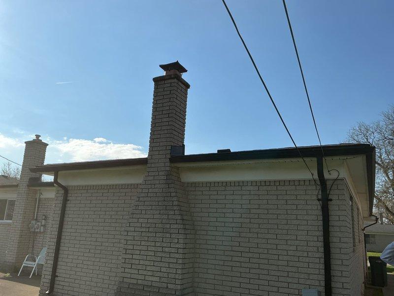 Installed a 40-gallon gas-fired tanked water heater in basement utility area with proper venting connection to existing chimney flue system. Reconnected all water supply lines and gas piping to new unit, ensuring proper operation and code compliance. Customer was advised that a chimney liner installation will be required per HVAC technician recommendations from previous furnace inspection, and a drip pan installation is recommended for future consideration.
