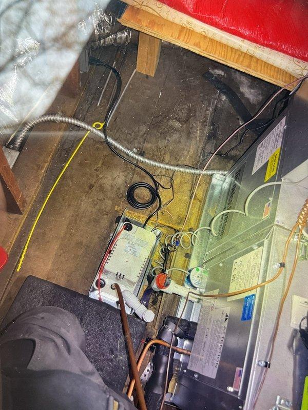 Completed AC system start-up and inspection for newly installed basement evaporator coil. Verified refrigerant line connections, electrical wiring, and condensate drain assembly. All components tested and operating within manufacturer specifications.