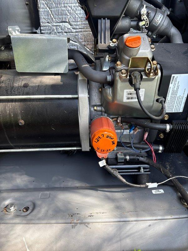 Completed scheduled maintenance on an 11kW Honeywell standby generator per maintenance plan requirements. Performed comprehensive inspection of all internal components including air filtration system, control modules, battery systems, and electrical connections. Verified proper operation of all mechanical systems, checked fluid levels, and documented equipment condition through photographic records.