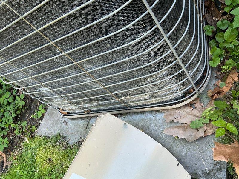 Completed comprehensive Gold AC inspection on 30-year-old residential air conditioning system. Performed thorough examination of outdoor condenser unit, including assessment of fan guard, heat exchanger coils, and electrical components. Inspected transformer and associated wiring connections, noting age-related wear consistent with equipment age. Documented equipment condition with photographs for service records. System currently operational. Requote needed for inducer motor replacement as identified during previous service visit.