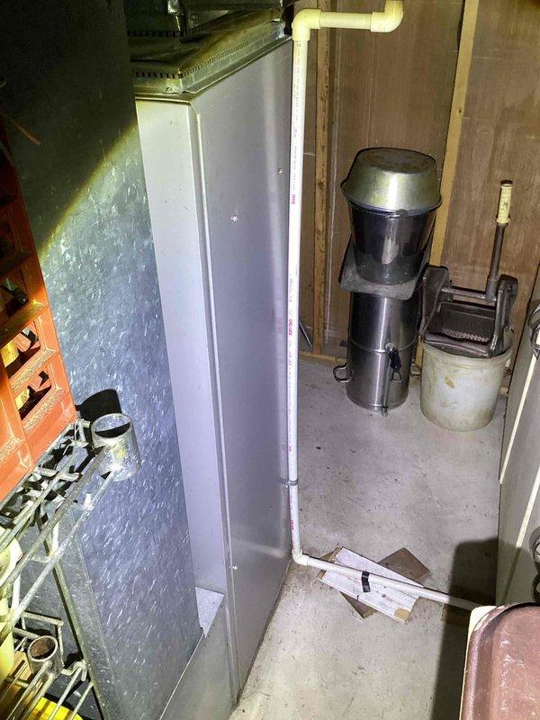 Conducted comprehensive estimate inspection for complete HVAC system replacement in residential property. Evaluated existing 40+ year old furnace with failed heat exchanger that was previously shut down at gas valve due to safety concerns. Assessed air handler unit located in basement utility area and existing R22 air conditioning system for replacement recommendations. Documented current equipment conditions and basement installation environment including clearances, ductwork configuration, and utility connections. Provided detailed replacement options for both heating and cooling systems to address failed furnace and aging refrigerant-obsolete air conditioning equipment.