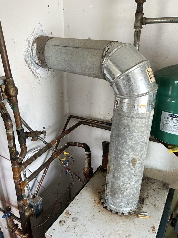 Responded to service call for 14+ year old boiler system experiencing daily water loss requiring manual filling. Upon diagnostic inspection, confirmed pressure reducing valve failure causing system to lose pressure. Replaced defective pressure reducing valve and associated components. Tested system operation, verified proper pressure maintenance, and confirmed expansion tank functionality. System now maintaining proper pressure without requiring daily manual water addition.