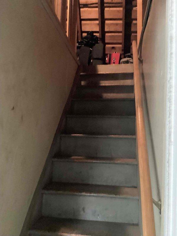 Conducted estimate appointment for furnace replacement in attic location. Existing 13-year-old unit experiencing blower motor failure rendering system inoperable. Assessed attic access via interior staircase, documented current installation including furnace configuration, venting system with PVC exhaust pipes, electrical connections, and ductwork layout to provide replacement options.