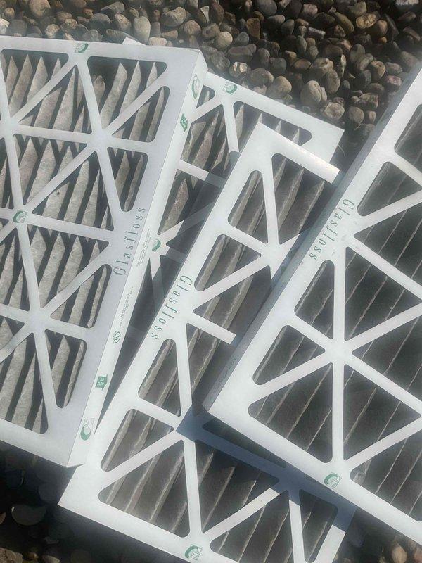 Completed spring maintenance on one rooftop unit at commercial facility. Performed comprehensive preventive maintenance inspection and servicing of RTU system. Replaced dirty air filters as evidenced by significant dust and debris accumulation on existing filters. Verified system operation and documented equipment condition with photographic records. All maintenance tasks completed per agreement specifications.