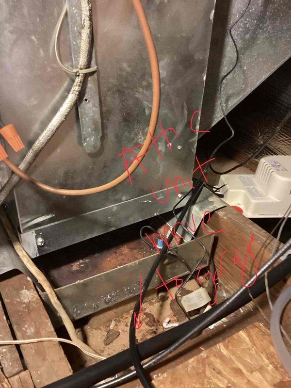 Conducted comprehensive assessment of existing HVAC system in basement mechanical room for large residential property exceeding 3000 square feet. Evaluated current heating and cooling infrastructure, including air handler unit, ductwork configuration, and electric heat pump system. Documented equipment specifications, measured existing duct dimensions, and photographed system components including plenum assembly, refrigerant lines, condensate drainage, electrical connections, and control wiring to develop accurate replacement estimate for complete dual-fuel heating and cooling system upgrade.