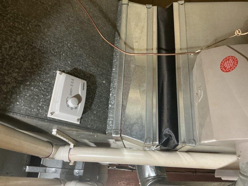Responded to service call for 14-year-old furnace in basement producing clicking noise during operation. Performed diagnostic inspection of air handler unit, ductwork connections, electrical components, and control systems. Upon examination, identified potential issues with blower assembly or gas valve operation causing the audible clicking sound. Inspected electrical transformer box, wiring connections, condensate drainage system, and thermostat control to ensure proper system function and rule out secondary concerns.