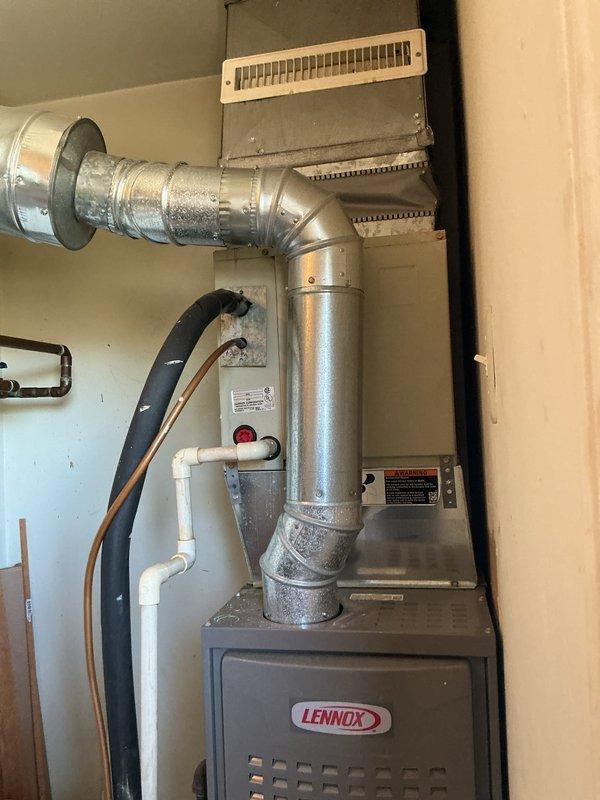 Completed tune-up inspection on Carrier evaporator coil with R-22 refrigerant paired with Lennox furnace system located in main level closet. Performed standard maintenance procedures, verified proper operation of all components, and documented equipment specifications including 300 KPa maximum working pressure rating. System found to be operating within normal parameters with no immediate service needs identified.