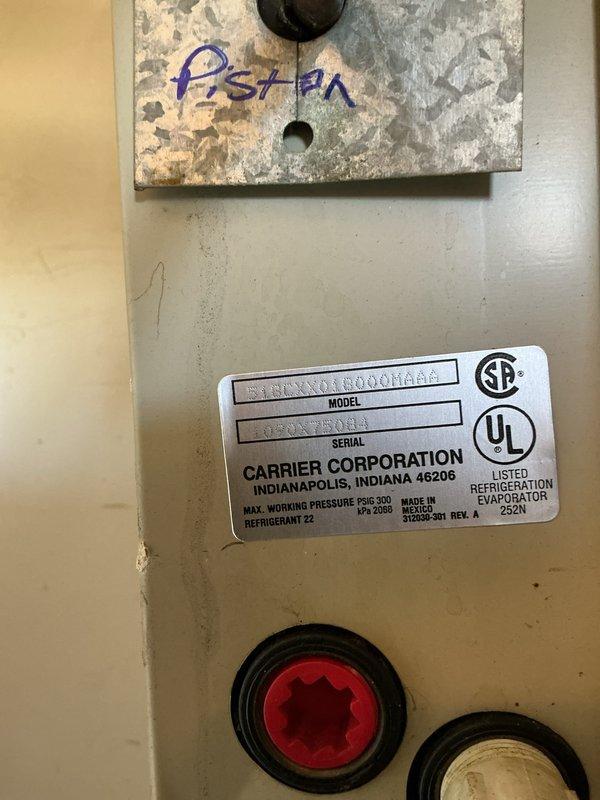 Completed tune-up inspection on Carrier evaporator coil with R-22 refrigerant paired with Lennox furnace system located in main level closet. Performed standard maintenance procedures, verified proper operation of all components, and documented equipment specifications including 300 KPa maximum working pressure rating. System found to be operating within normal parameters with no immediate service needs identified.