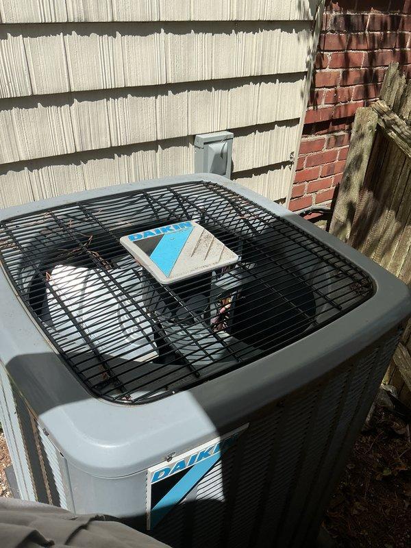 Completed comprehensive Gold AC Inspection on two residential cooling systems: a 3-year-old unit with air handler located in basement and a 4-year-old unit with air handler in attic. Performed full system diagnostics on both outdoor condensers and indoor components, including inspection of electrical connections, refrigerant levels, coil conditions, blower assemblies, and thermostat operation. Verified proper airflow and temperature differentials across both systems. Both outdoor condenser units showed normal operating conditions with adequate clearances. Advised customer to maintain clear area around condensers, removing any debris, vegetation overgrowth, and animal waste to ensure optimal airflow and system efficiency. All components functioning within manufacturer specifications at time of inspection.