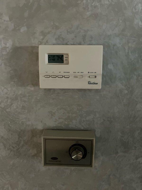 Provided estimate for replacement of 30-year-old non-functioning natural gas furnace located in basement. Assessed existing equipment configuration including ductwork connections, thermostat controls, and utility room layout to determine proper replacement specifications and installation requirements.